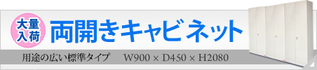 用途の広い標準タイプ　両開きキャビネット