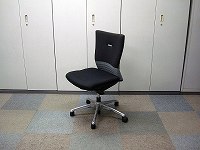 福岡限定 【オカムラ】 OAチェア肘無 フィーゴ グレー