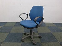 OAチェア肘有 コクヨ ブルー
