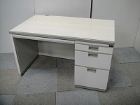 【ウチダ】片袖デスク 木目調