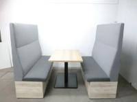 オカムラ / ブレスタ / グレー / 【中古」 応接3点セット