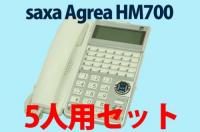 【5台セット】 ビジネスフォン saxa Agrea(アグレア)HM700
