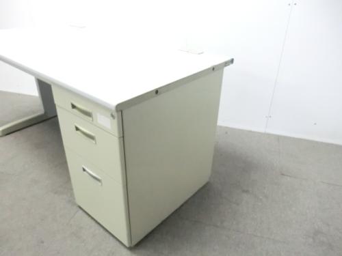トヨセット / ニューグレー / 【中古】 片袖デスク