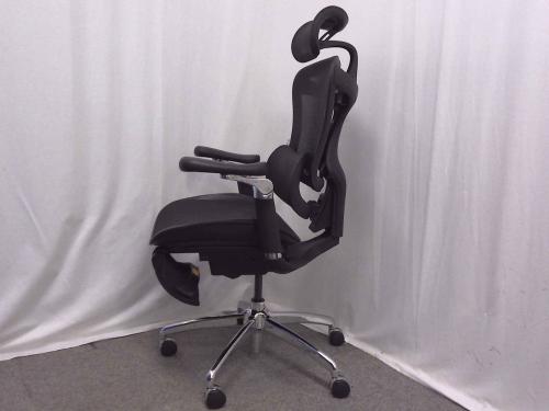 【新品】 C300 PRO オフィスチェア SIHOO メッシュ ブラック フットレスト付き