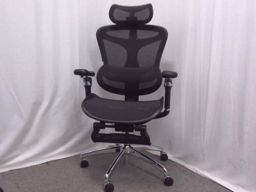 【新品】 C300 PRO オフィスチェア SIHOO メッシュ ブラック フットレスト付き