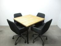 モダンウッド / テーブル・チェアセット 【中古】