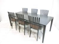 カリモク / 木目調 / 【中古】 会議テーブル・チェアセット