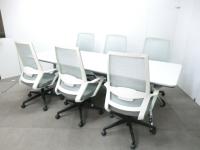 イトーキ / ホワイト / 【中古」 スタイリッシュ会議室セット ホワイトモデル