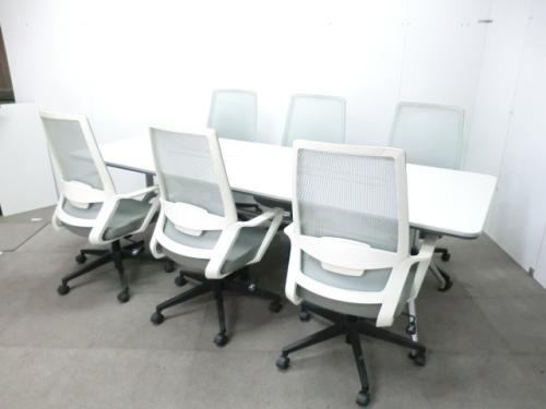イトーキ / ホワイト / 【中古」 スタイリッシュ会議室セット ホワイトモデル