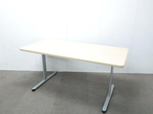 ラウンジスタイル ベンチ・テーブルセット / 木目調 / 【中古】