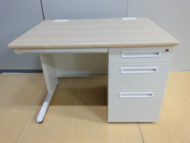 片袖デスク 井上金庫 木目 | 中古オフィス家具通販のありがとう屋 片袖デスク 井上金庫 木目 | 中古オフィス家具通販のありがとう屋