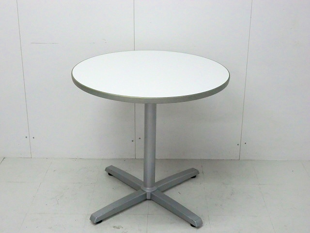 丸テーブル　オカムラ　ホワイト