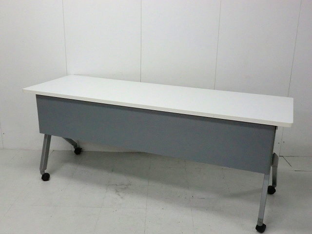 フォールディングテーブル  ( オカムラ )  ホワイト /   フラプター