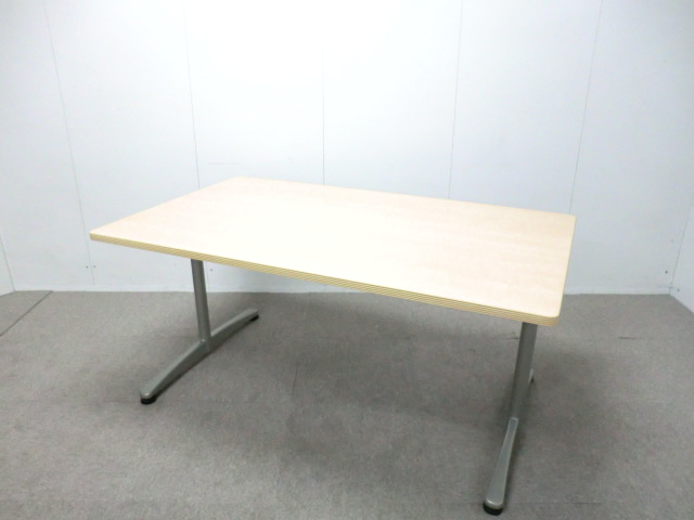 【中古】 会議テーブル ( ウチダ ) 木目調 /