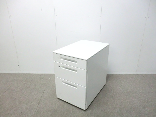 コクヨ / IS / ホワイト / 【中古】 3段ワゴン