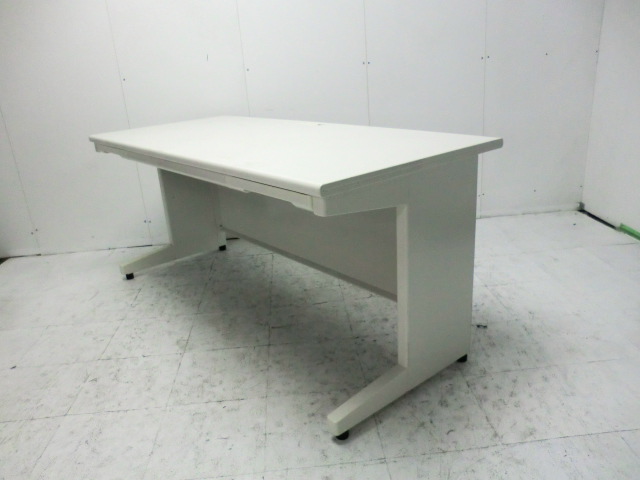 プラス / LA / ホワイト / 【中古】 平デスク