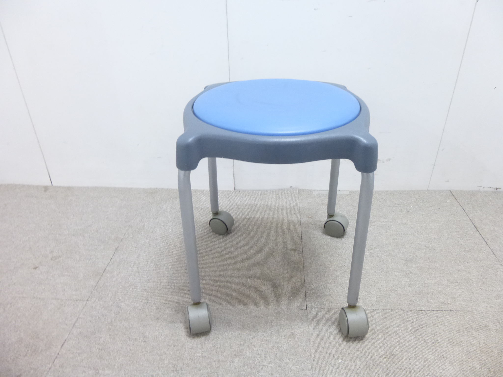 ブルー/スツール/【中古】
