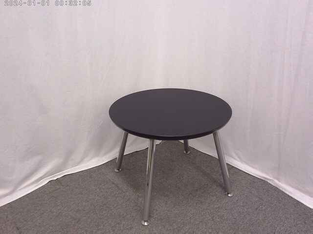 丸テーブル / ブラック / 【中古】