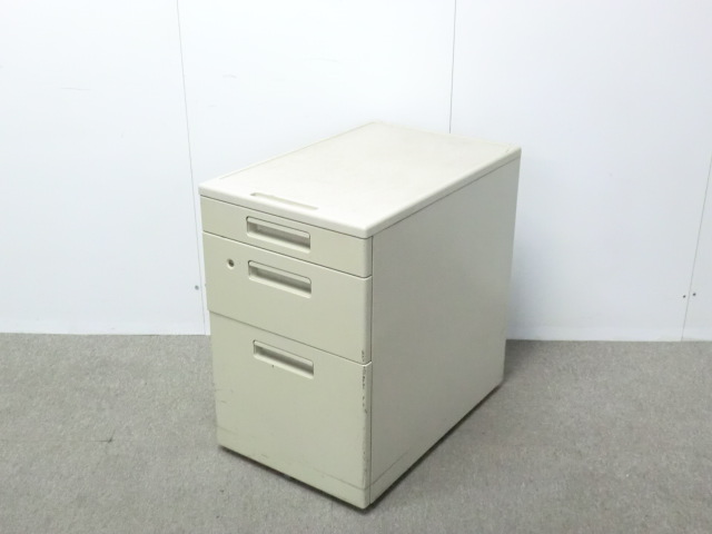 コクヨ /旧BS / ニューグレー / 【中古】 3段ワゴン