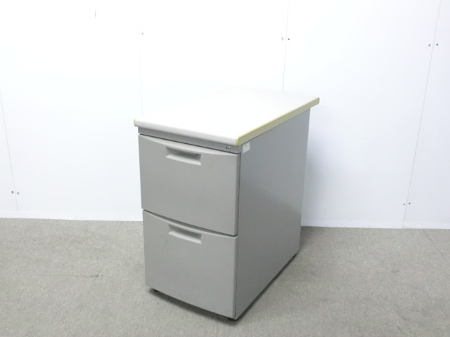 イトーキ / CZ / ニューグレー / 【中古】 2段脇机