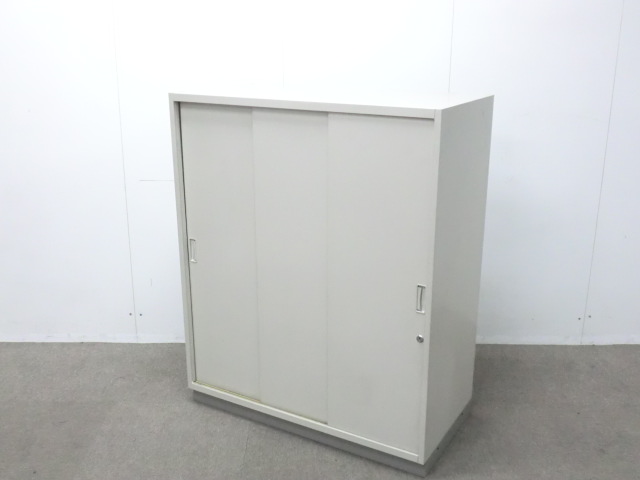 イトーキ/シンライン/ニューグレー / 【中古】 引違い書庫
