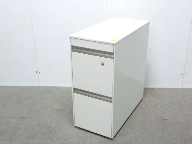 イトーキ / ホワイト / 【中古】 3段ワゴン