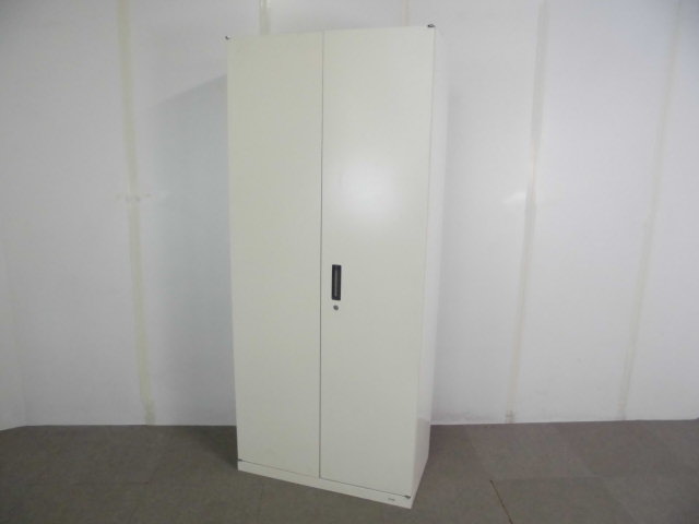 オカムラ/ビラージュ/ホワイト/【中古】　両開きキャビネット