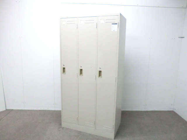コクヨ/LK / ニューグレー / 【中古】 3人用ロッカー
