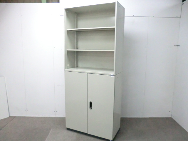 プラス/リンクス/ ニューグレー / 【中古】 上下連結書庫