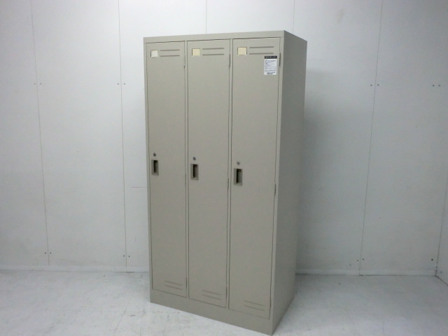 コクヨ/LK / ニューグレー / 【中古】 3人用ロッカー