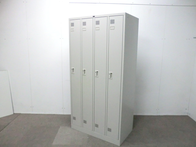 ウチダ / ニューグレー / 【中古】 4人用ロッカー