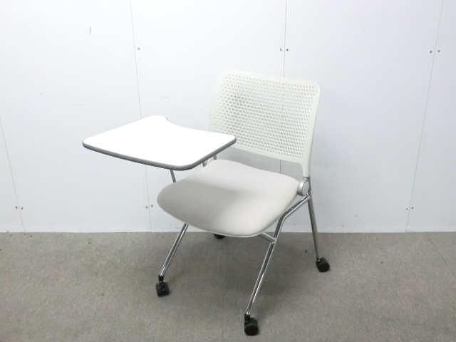 ウチダ/ ライトグレー / 【中古】 メモ台付きカートチェア