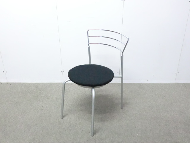 コクヨ / ブラック / 【中古】 スタッキングチェア