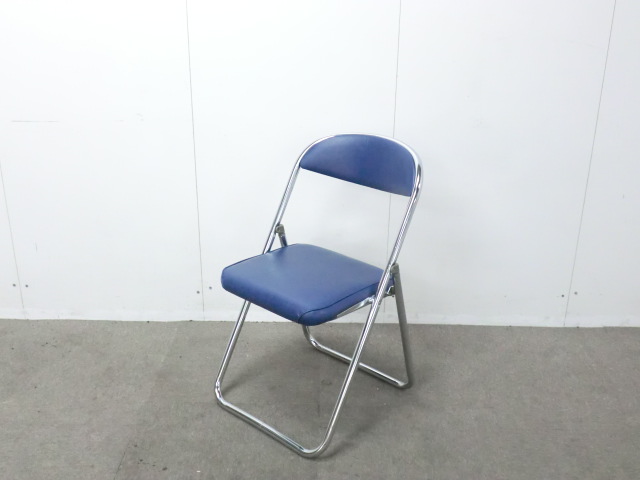 コクヨ / ブルー / 【中古】 折り畳みチェア