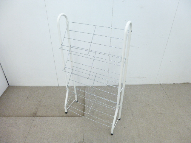 ホワイト/スリッパラック/【中古】