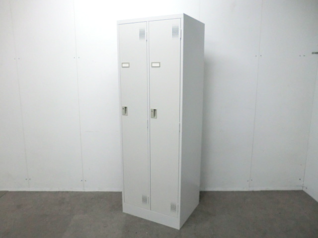 豊国工業 / ホワイト / 【中古】 ２人用ロッカー