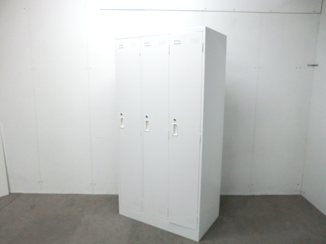 コクヨ / LK / ホワイト / 【中古 】3人用ロッカー