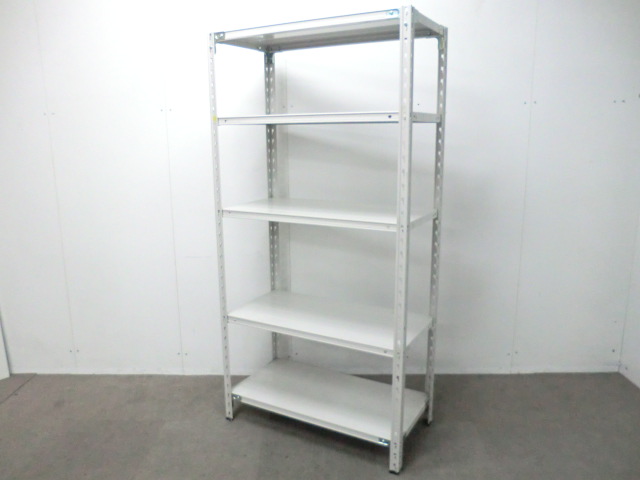 軽量ラック / ニューグレー / 【中古】 天地5段