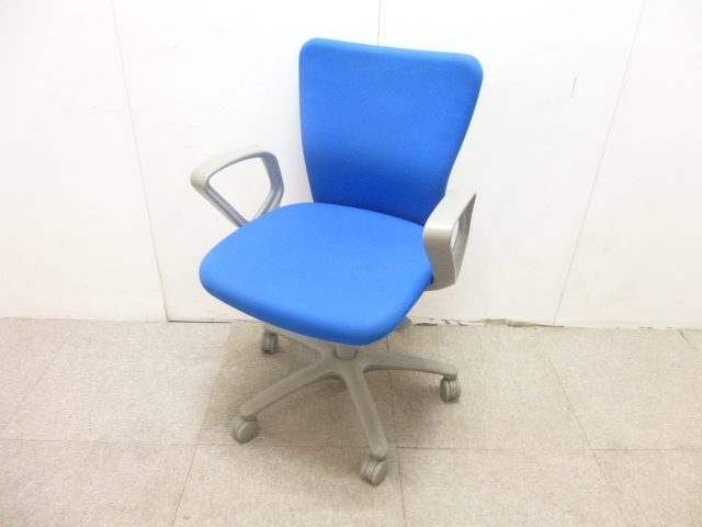 オカムラ/カロッツア/ブルー/OAチェア/肘有/