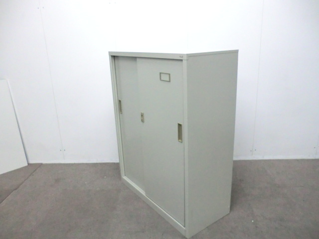 プラス / ニューグレー / 【中古】 引違い書庫