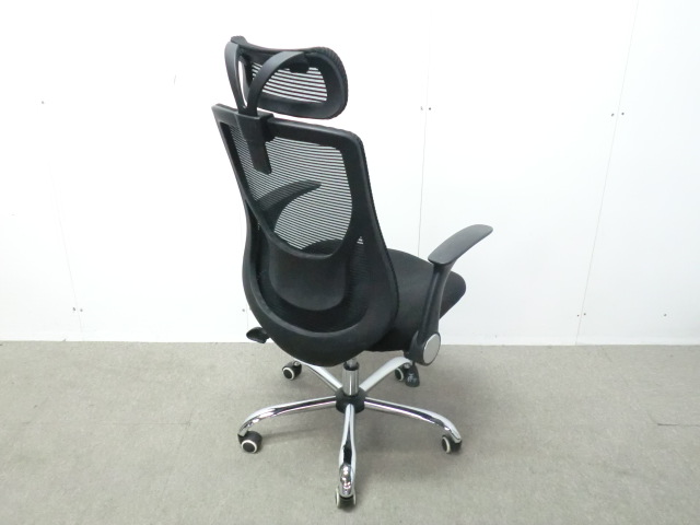 OAチェア / ブラック / 【中古】 肘有