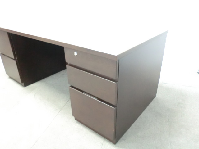 イトーキ / 木目調 / 【中古】 役員デスク