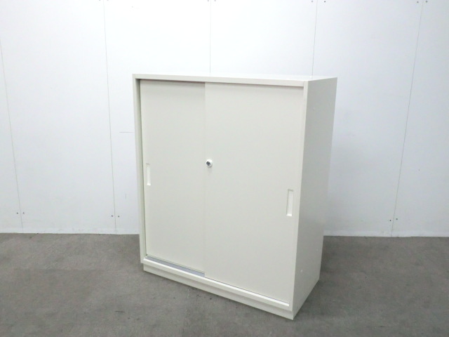 イトーキ / ホワイト / 【中古】 引違い書庫