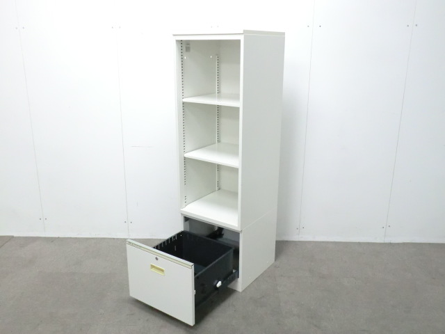 イトーキ / シンライン / ホワイト / 【中古】上下連結