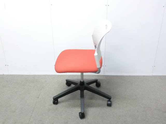 ウチダ/MF-276/オレンジ 【中古】 ミーティングチェア
