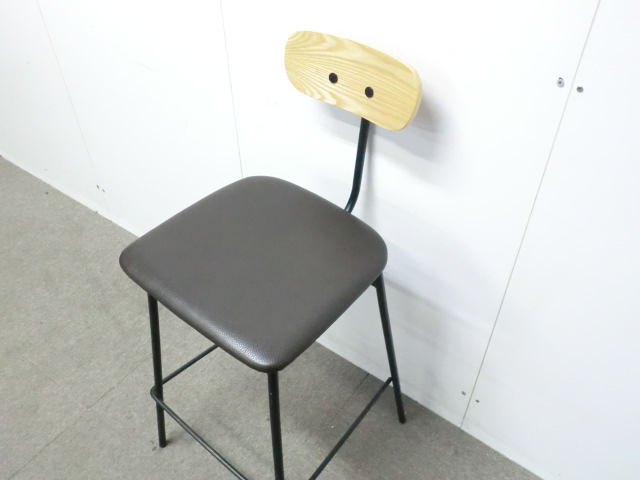 カウンターチェア / ダークブラウン / 【中古】