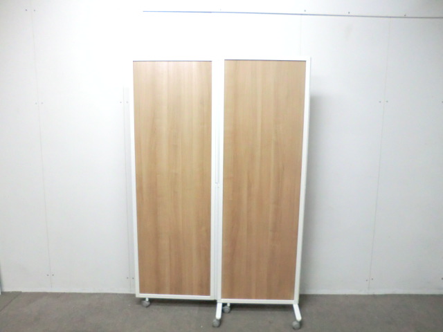 3連衝立 / 木目調 / 【中古】