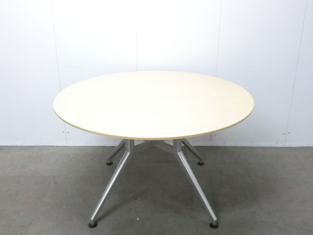 イトーキ / 木目調 / 【中古】 丸テーブル