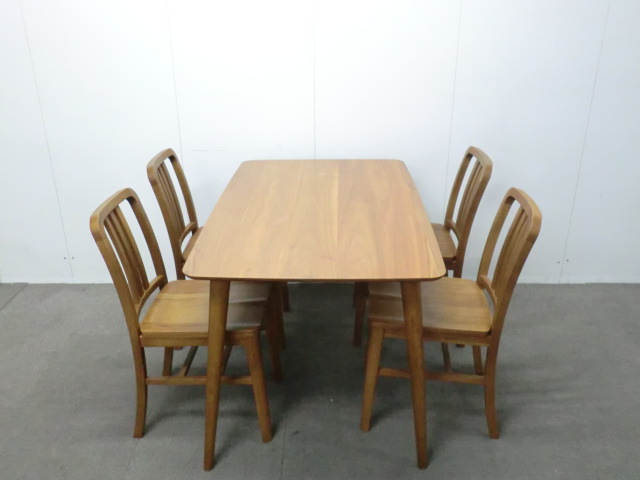 テーブル・イスセット / 木目調 / 【中古】