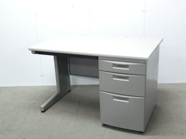 イトーキ/ CZ / ニューグレー / 【中古】 片袖デスク